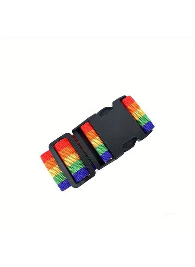 Rainbow Heavy Duty Adjustable Luggage Strap Quick Release Buckle Horizontal Vertical Tie Design - Image 5
