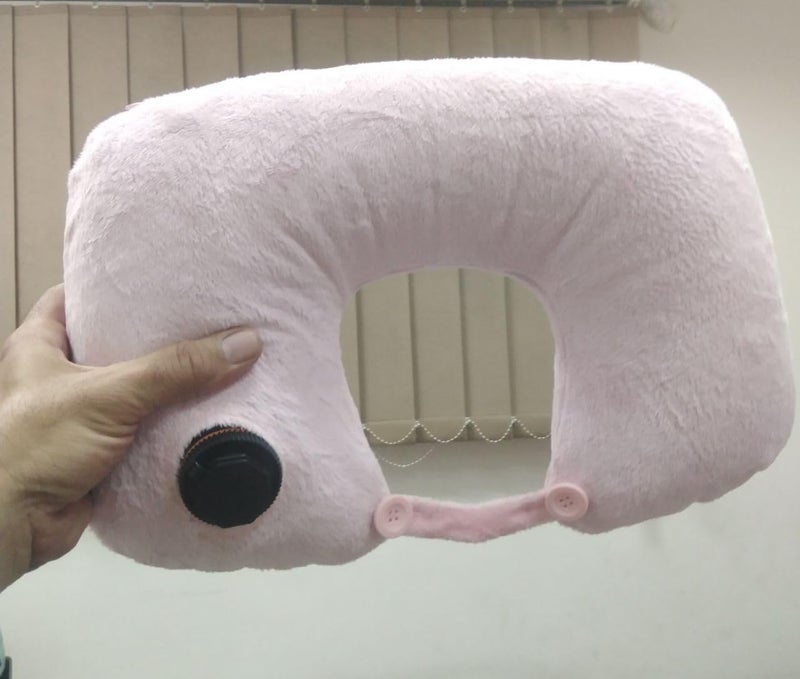 Dl3 Yourself - Comfort Pillow (with Case) - Easily Inflatable Neck Pillow - New Lightweight Air Travel Pillow - Made of Plush, Available in Colors - Generic - Image 5