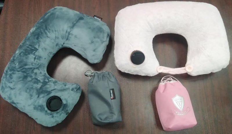 Dl3 Yourself - Comfort Pillow (with Case) - Easily Inflatable Neck Pillow - New Lightweight Air Travel Pillow - Made of Plush, Available in Colors - Generic - Image 1