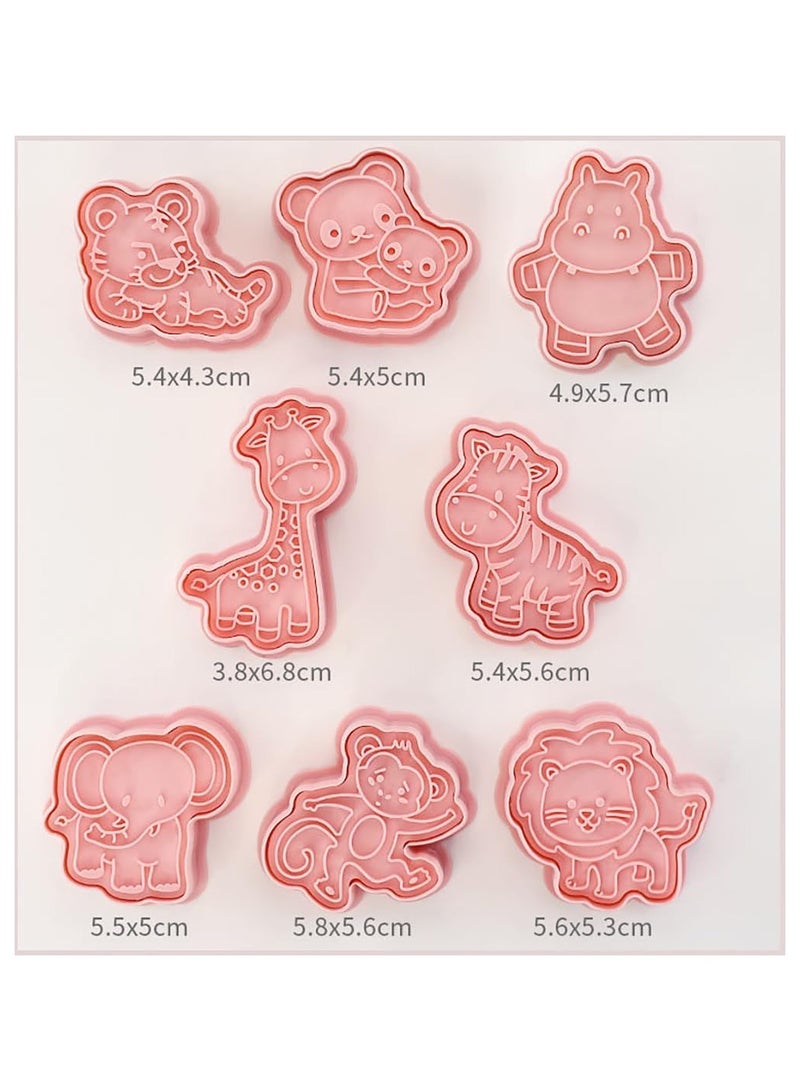 general 8 Piece Animal Cookie Cutter Set with Plunger Stamp - Fun baking moulds for kids and adults - Create cute animal shaped treats - Durable and easy to use kitchen tool - Image 5