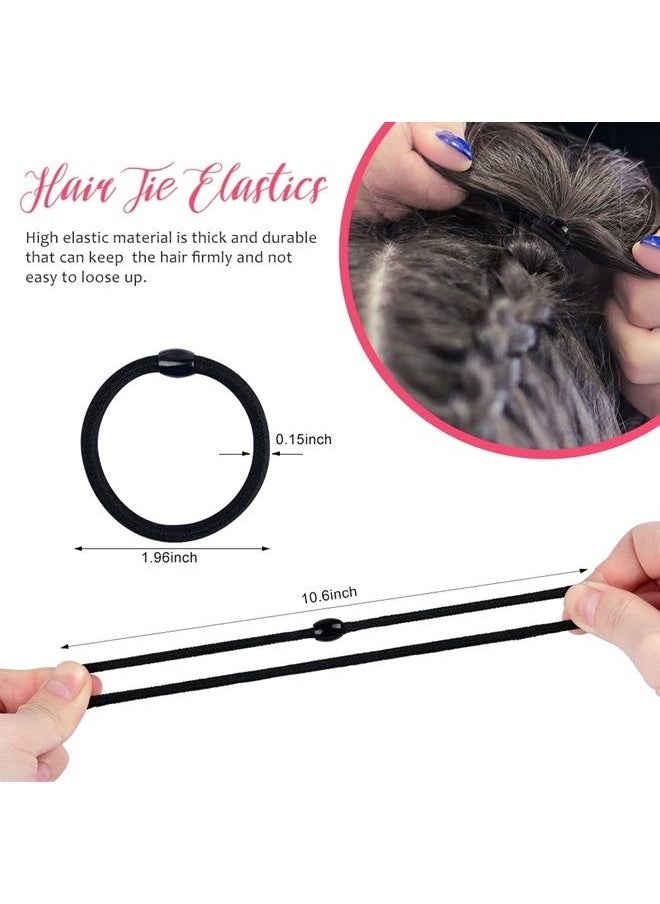 TsMADDTs Topsy Tail Hair Tools, TsMADDTs 4 Pcs Topsy Tail Hair Loop Styling Tool, Hair Flip Tool with 10pcs Hair Ties, Pink  - Image 3