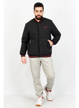 Reebok Men Sportswear Fit Long Sleeve Outdoor Jackets, Black  - Image 1