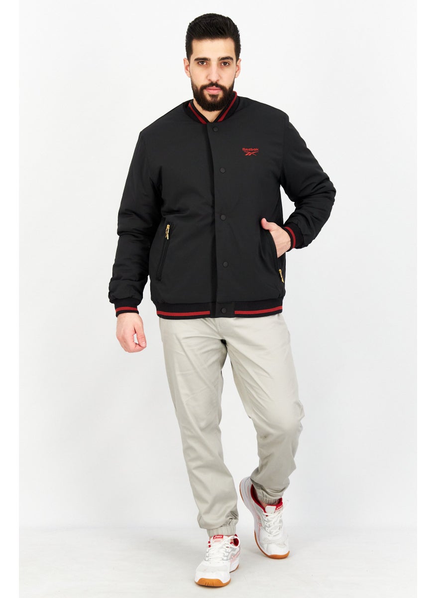 Reebok Men Sportswear Fit Long Sleeve Outdoor Jackets, Black  - Image 1