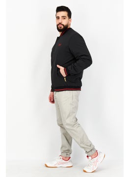Reebok Men Sportswear Fit Long Sleeve Outdoor Jackets, Black  - Image 3