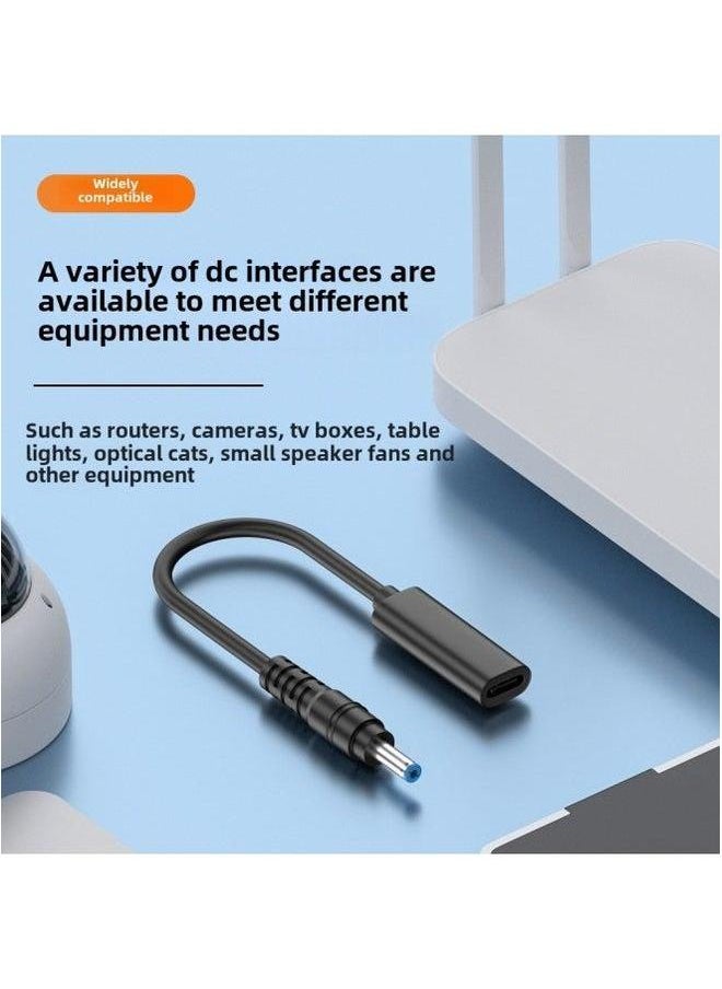 Typec Female To DC Multiple Specifications Charging Extension Cable Suitable For Notebook Pd Lure 65W Fast Adapter Cable-Color:5521
