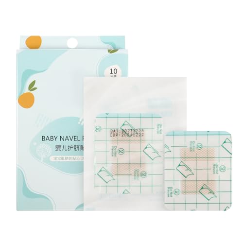 NUOBESTY 10Pcs Baby Belly Navel Patches Belly Button Shaper for Newborns Waterproof Hypoallergenic Navel Patch for Swimming Bathing Healing Soft Infant Abdominal Binder 012 Months - Image 1