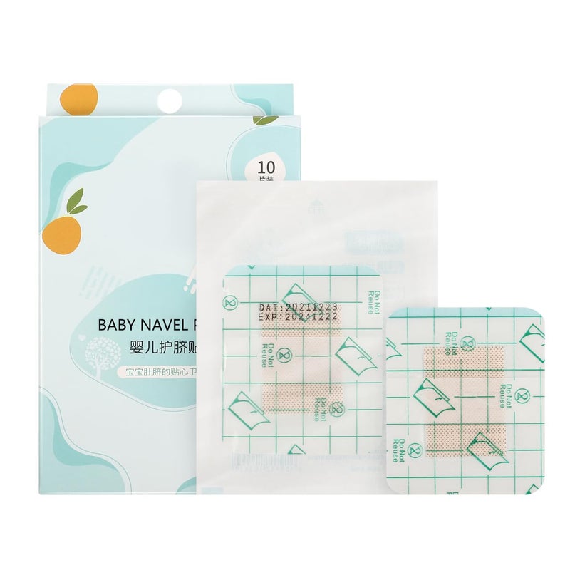 NUOBESTY 10Pcs Baby Belly Navel Patches Belly Button Shaper for Newborns Waterproof Hypoallergenic Navel Patch for Swimming Bathing Healing Soft Infant Abdominal Binder 012 Months - Image 4