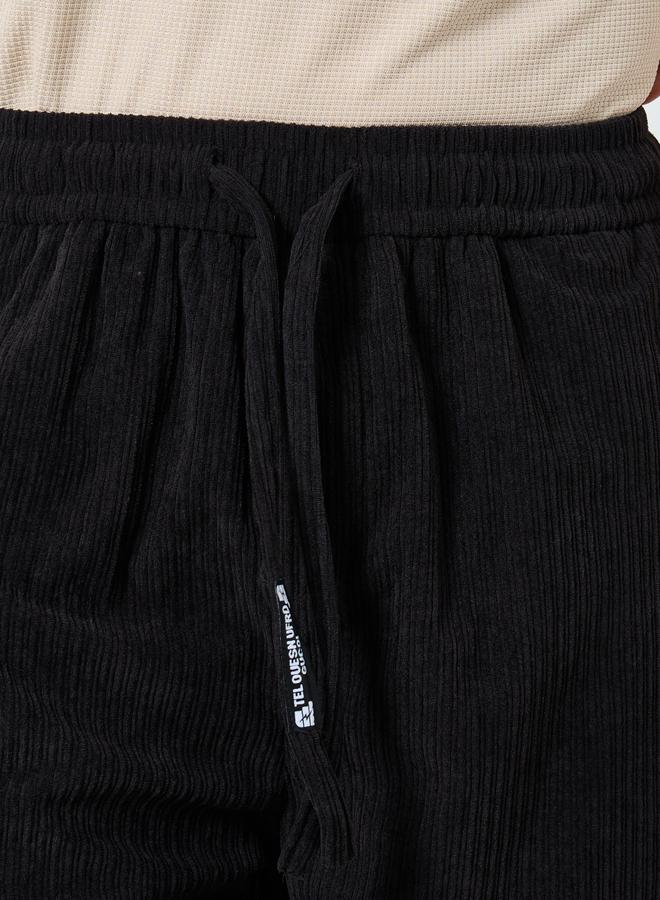 Styli Men Straight Fit Corduroy Pants - Image 3