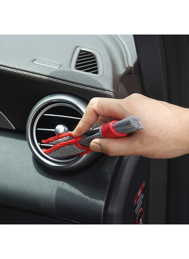 1pcs Car Air Conditioner & Dashboard Brush Set - Soft Bristle Double Head Cleaning Supplies for Car Vents & Gaps! - Image 4