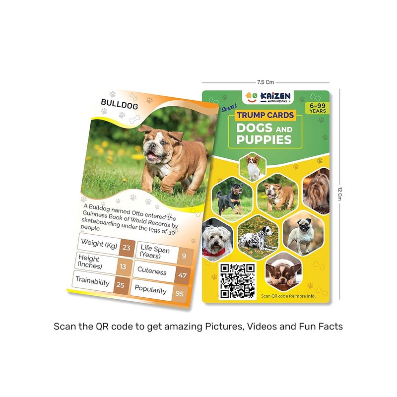 Kaizen MicroLessons Trump Card Game for Age 6-13. Pet Lovers Combo Dogs and Cats - Image 2