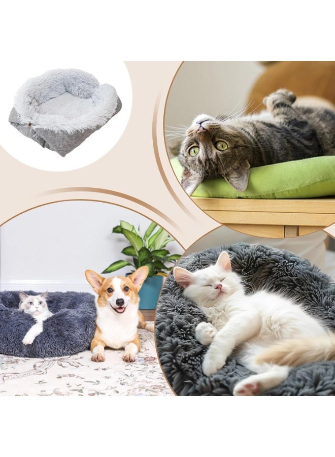 Bukela Self Warming Cat Bed, Washable Soft Pet Cushion, Sleep House, Thermal Comfort Design, Portable Relaxation Spot, Indoor Outdoor Pet Accessory, for Winter Travel Car Desk Couch Chair Room - Image 4