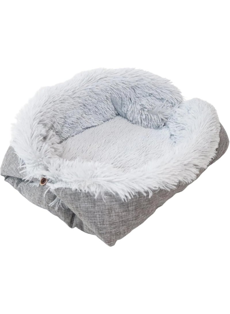 Bukela Self Warming Cat Bed, Washable Soft Pet Cushion, Sleep House, Thermal Comfort Design, Portable Relaxation Spot, Indoor Outdoor Pet Accessory, for Winter Travel Car Desk Couch Chair Room - Image 1