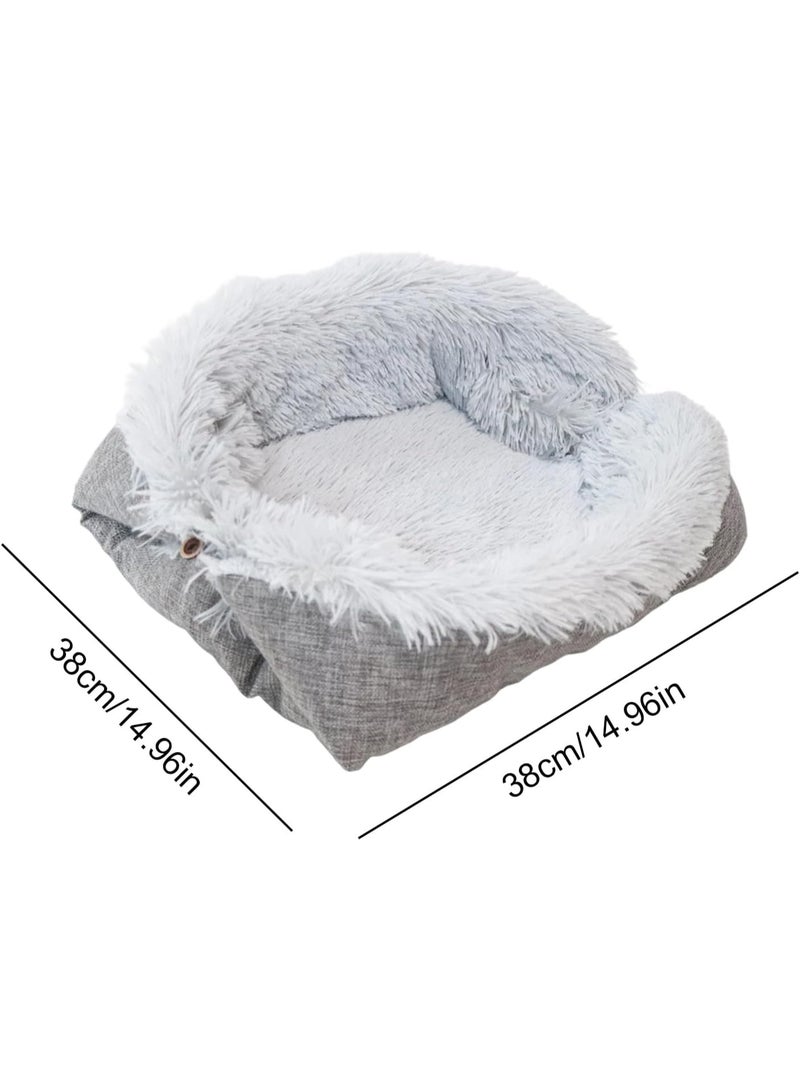 Bukela Self Warming Cat Bed, Washable Soft Pet Cushion, Sleep House, Thermal Comfort Design, Portable Relaxation Spot, Indoor Outdoor Pet Accessory, for Winter Travel Car Desk Couch Chair Room - Image 2