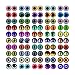 MWOOT 100pcs 12mm Cabochons Glass Eyes for Crafts with Case Cat Bird Dragon Eyes Fake Glass Monster Eyes Craft Eyes for Crochet Animals Polymer Clay Sculptures Jewelry Doll Making Props Xmas Gift - Image 2
