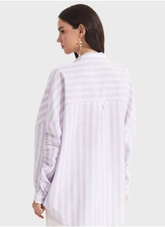 JUNE Striped Button Down Shirt  - Image 2