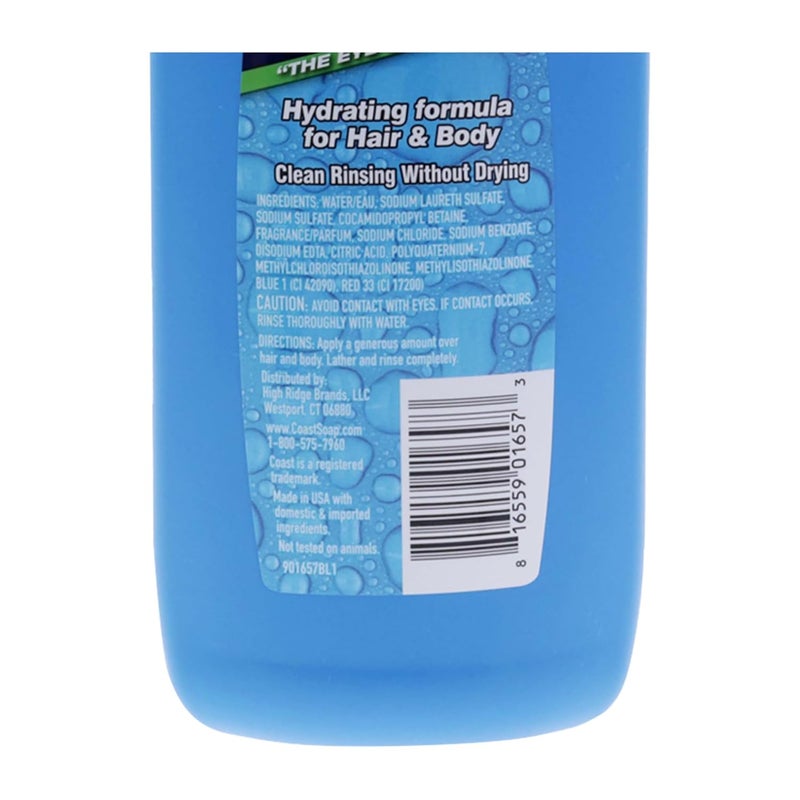Coast Classic Scent Body Wash Hair and Body Dual Action Formula Shower Gel Body Wash DeepCleansing Gel Texture Hydrating Body Wash 32 oz - Image 3