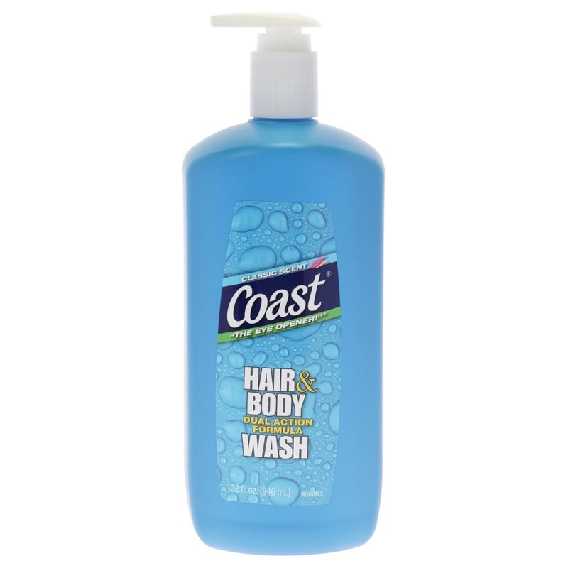 Coast Classic Scent Body Wash Hair and Body Dual Action Formula Shower Gel Body Wash DeepCleansing Gel Texture Hydrating Body Wash 32 oz - Image 1
