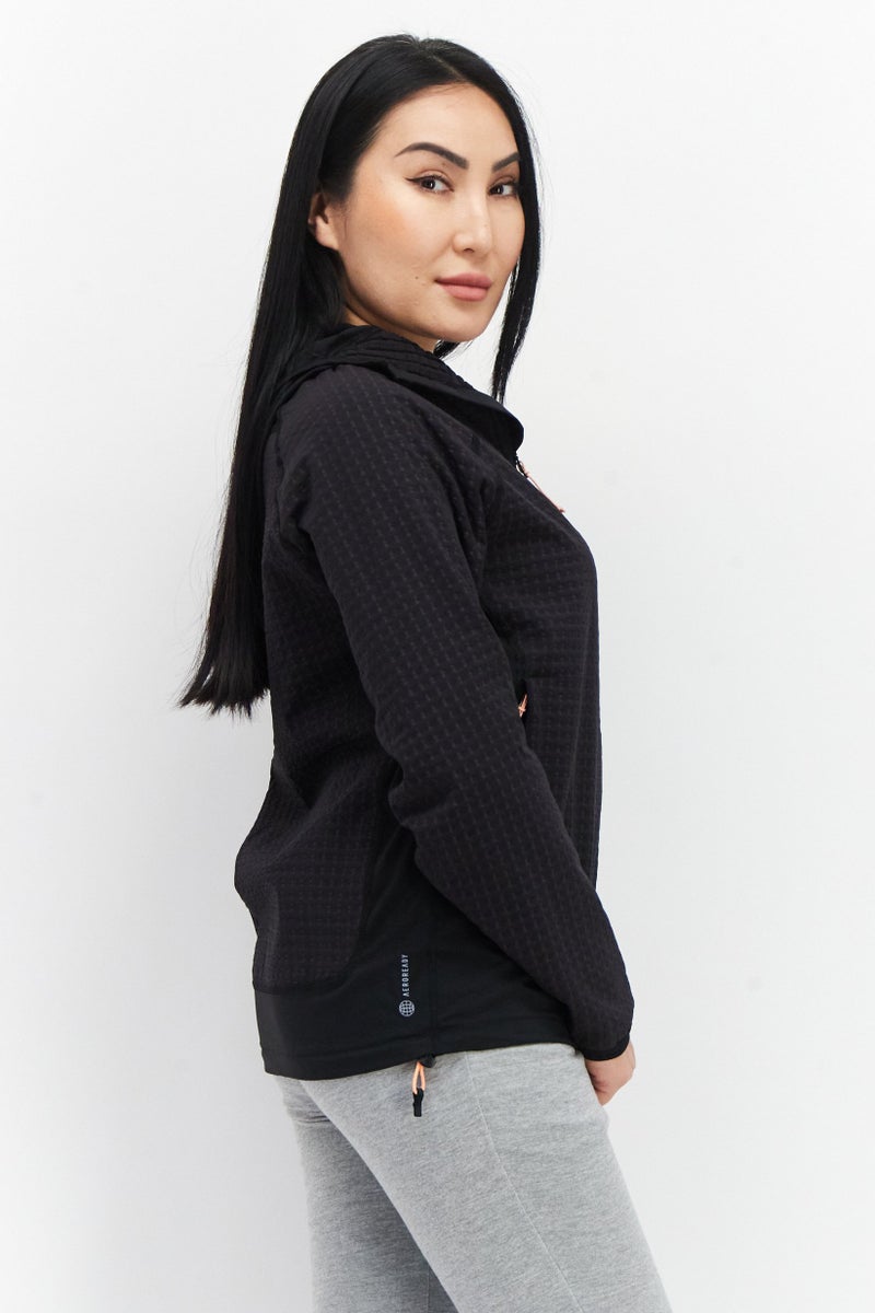 Adidas Women Sportswear Fit Training Hooded Sweatshirt, Black - Image 2