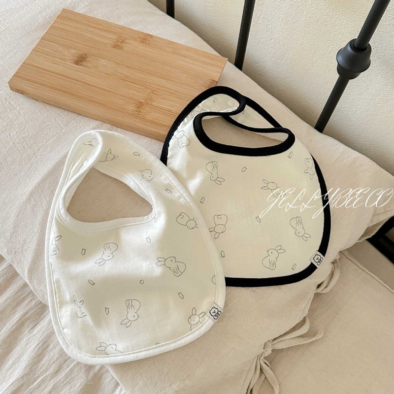 Cotton Baby Bib U-Shape Drool Bib - Image 5
