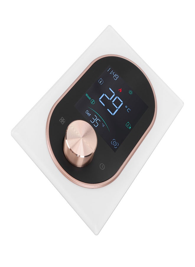 Smart Color Thermostat LCD Programmable Knob Control Touchscreen Electric Heater Thermostat with APP for Home Hotel Office AC 95V to 240V White Normal Model - Image 4