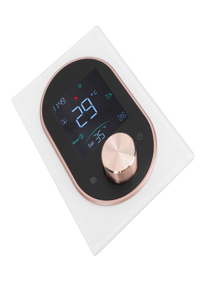 Smart Color Thermostat LCD Programmable Knob Control Touchscreen Electric Heater Thermostat with APP for Home Hotel Office AC 95V to 240V White Normal Model - Image 5