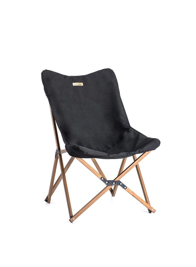 Naturehike Mw01 Outdoor Folding Chair | Ultralight Portable Camp Chair | Durable Aluminum Frame, Robust Oxford 600D Fabric, Compact Design | Black - Image 1