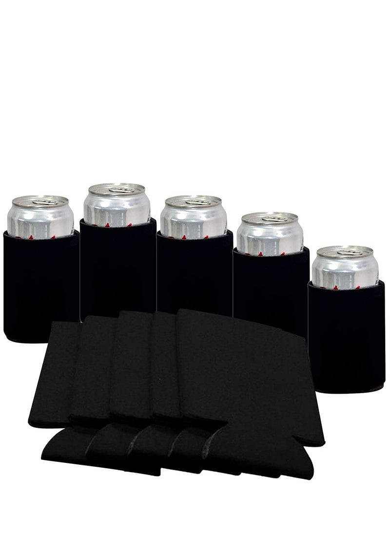 Insulated Beer Can Cooler Sleeves for Soda Cans & Bottles - Reusable, Collapsible Drink Covers for Home, Office, Bars, Birthdays, Weddings, and Party Favors.  - Image 1