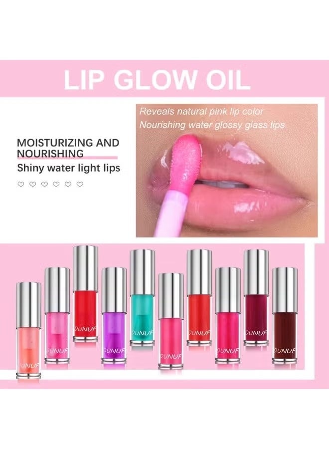 DUNUF Hydrating Lip Oil – Luminous Gloss with Reflective Pearl Formula, Moisturizes and Nourishes Lips with Natural Oils for a Plump and Shiny Look_ Nourishing Lip Gloss. - Image 5
