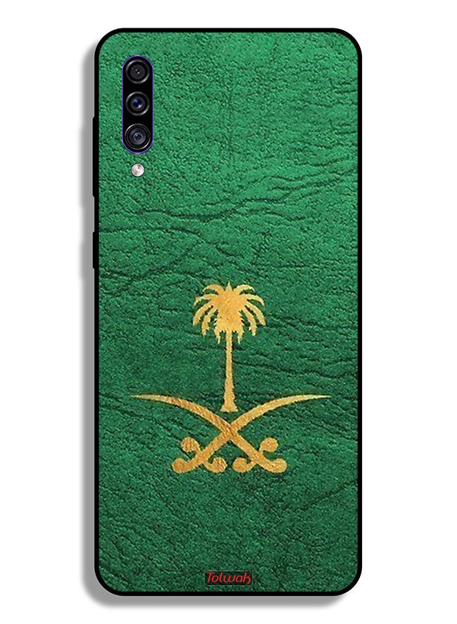 Tolwak Samsung Galaxy A30s Protective Case Cover Kingdom Of Saudi Arabia Sign On Leather - Image 1