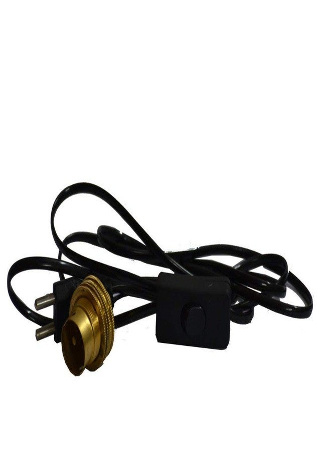 VRCT حامل مصباح نحاسي من Vrct مزود بسلك طوله 90 بوصة وزر تشغيل/إيقاف للسرير - Image 1