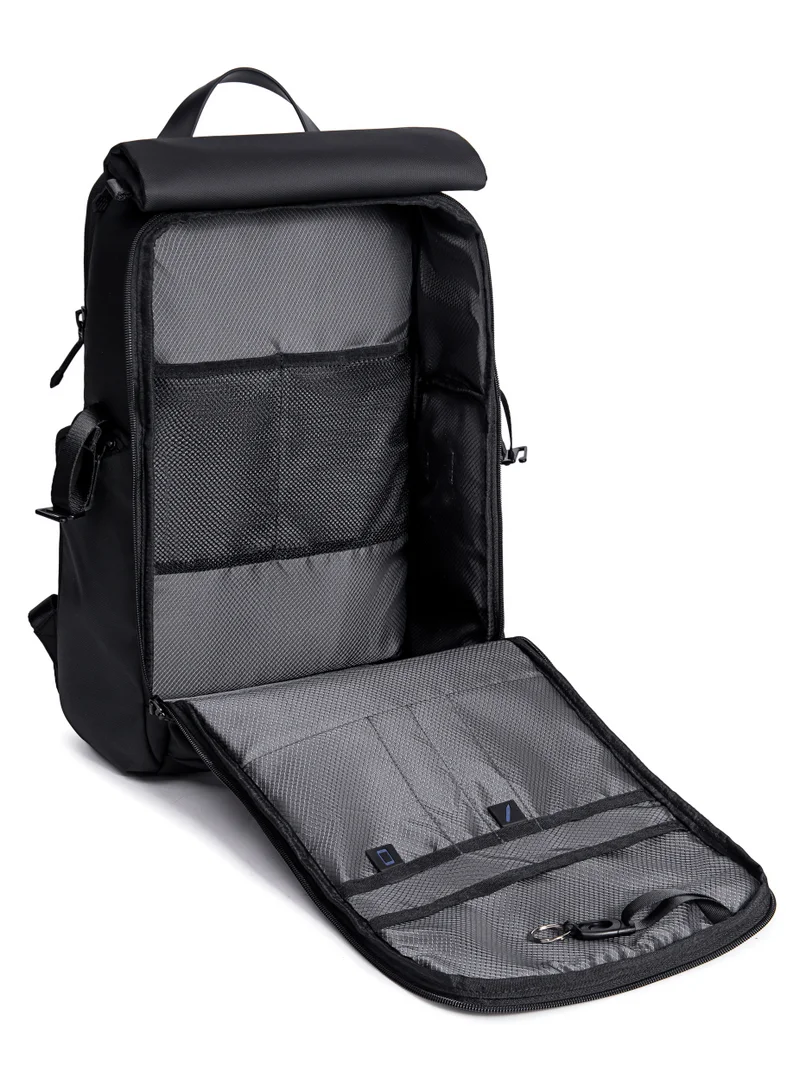 ARCTIC HUNTER Durable Polyester Backpack with Separate Laptop Compartment TSA Opening for Men and Women B00562 Black