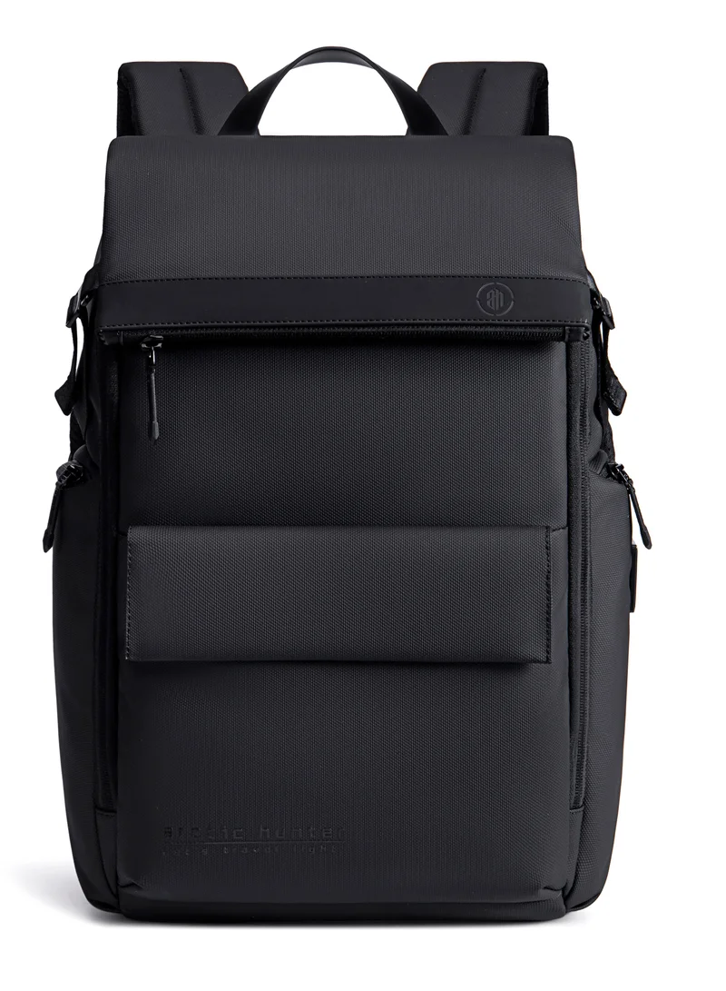 ARCTIC HUNTER Durable Polyester Backpack with Separate Laptop Compartment TSA Opening for Men and Women B00562 Black