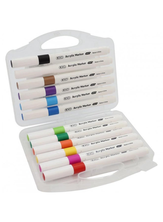 ROCO Basic Colour Acrylic Paint Set of 12 Colors - Image 2