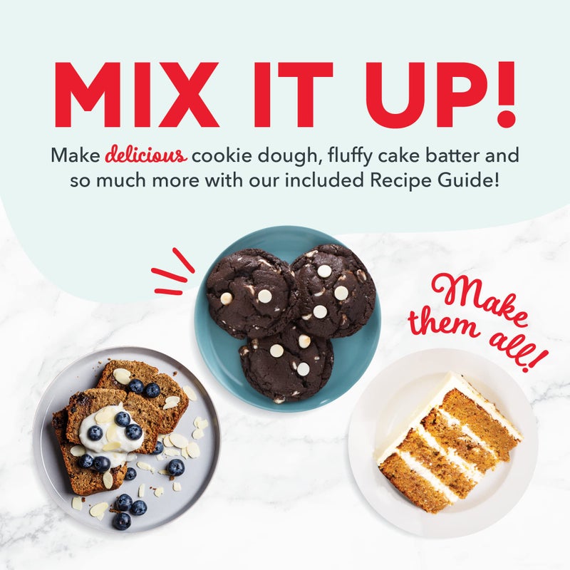 Dash Stand Mixer (Electric Mixer for Everyday Use): 6 Speed Stand Mixer with 3 qt Stainless Steel Mixing Bowl, Dough Hooks & Mixer Beaters for Dressings, Frosting, Meringues & More - Black - Image 5