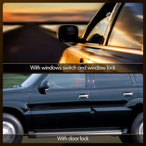 ASOPARTS 15883323 Front Driver Side Door Lock and Power Window Switch & Gray Bezel Cover Fit for 2003-2008 Chevy Avalanche Silverado Suburban Tahoe GMC Yukon Sierra Yukon XL Cadillac Escalade, 901-075 - Image 2