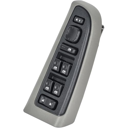 ASOPARTS 15883323 Front Driver Side Door Lock and Power Window Switch & Gray Bezel Cover Fit for 2003-2008 Chevy Avalanche Silverado Suburban Tahoe GMC Yukon Sierra Yukon XL Cadillac Escalade, 901-075 - Image 1