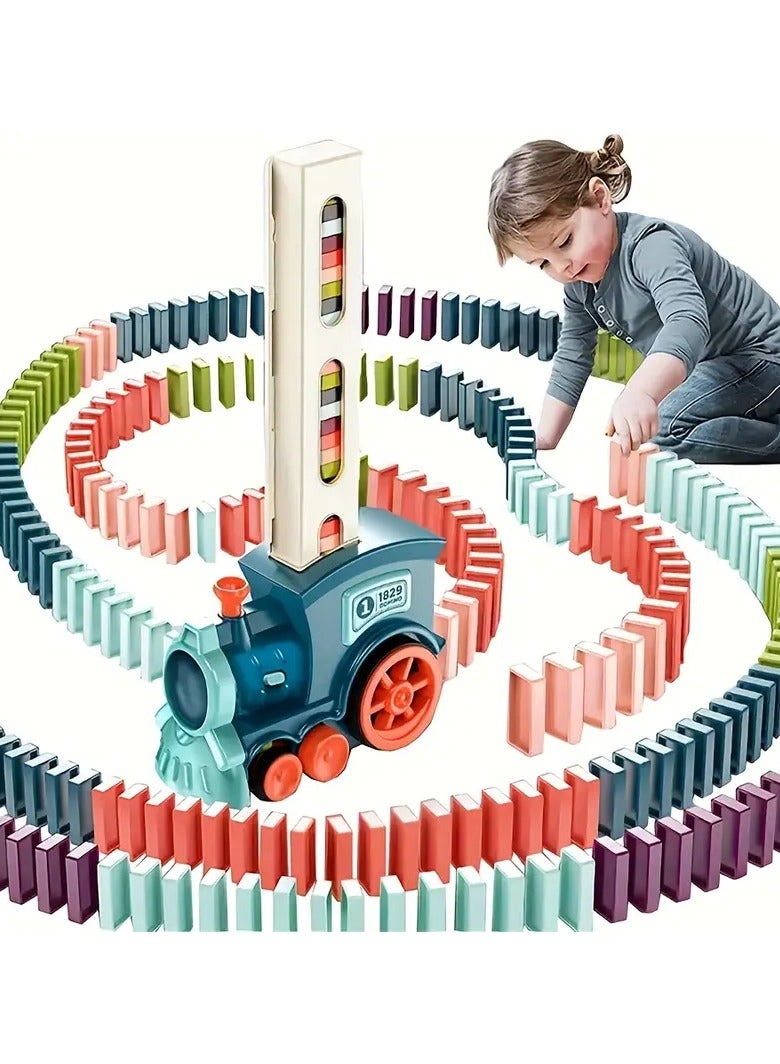 "عالم صغير من المتعة: قطار كهربائي وأحجية دومينو!" - Image 1