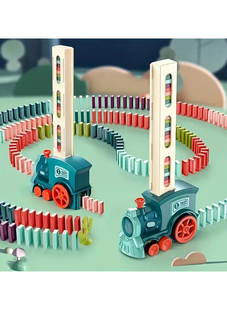 "عالم صغير من المتعة: قطار كهربائي وأحجية دومينو!" - Image 2