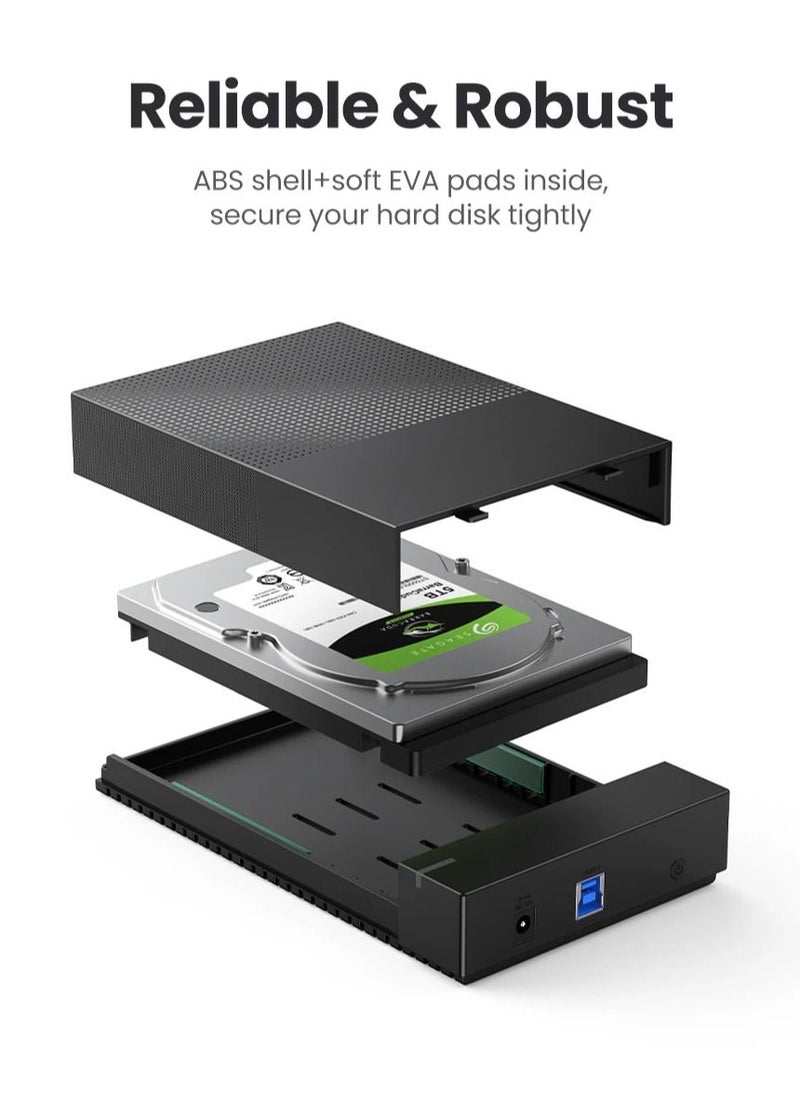 Generic - HDD Case 3.5 2.5 SATA to USB 3.0 Adapter External Hard Drive Enclosure Reader for SSD Disk HDD Box Case HD 3.5 HDD Case - Image 1
