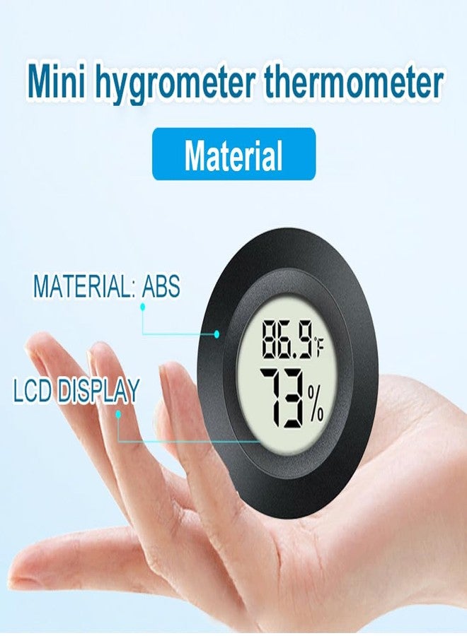 JEDEW 4 Pack Hygrometer Thermometer Digital Humidity Meter Indoor/Outdoor Humidity Monitor Reptile Thermo-Hygrometer for Greenhouse Humidors Terrarium Jars, Fahrenheit (℉) /Celsius(℃) (4) - Image 5
