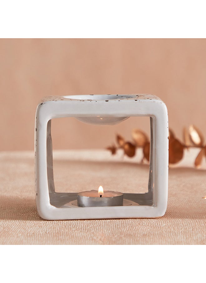Home Box - Zest Tarrazzo Ceramic Oil Burner 9.5 x 8.5 x 7 cm - Image 1