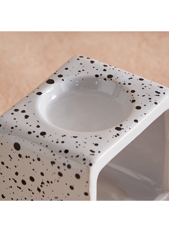 Home Box - Zest Tarrazzo Ceramic Oil Burner 9.5 x 8.5 x 7 cm - Image 1