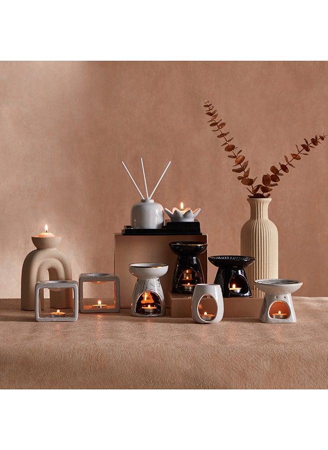 Home Box - Zest Tarrazzo Ceramic Oil Burner 9.5 x 8.5 x 7 cm - Image 1