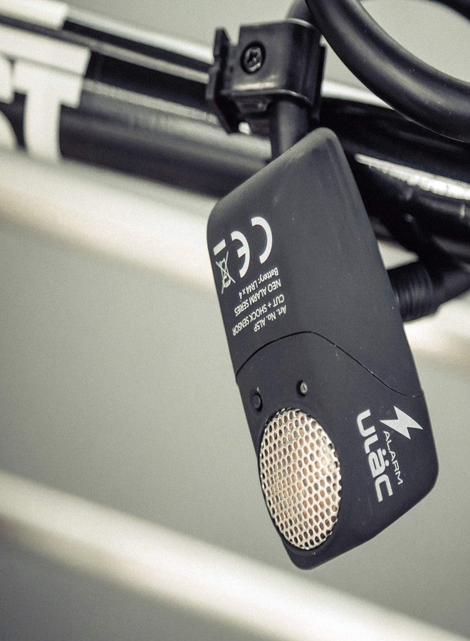 أولاك قفل كابل إنذار ULAC BEE بقوة 110 ديسيبل، كابل فولاذي مضفر 12 مم × 120 سم (0.5 بوصة × 47 بوصة) للدراجات الهوائية والنارية والسكوتر - Image 3