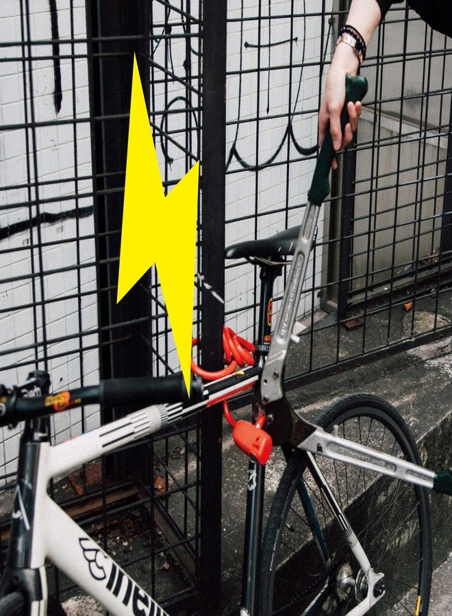 أولاك قفل كابل إنذار ULAC BEE بقوة 110 ديسيبل، كابل فولاذي مضفر 12 مم × 120 سم (0.5 بوصة × 47 بوصة) للدراجات الهوائية والنارية والسكوتر - Image 5