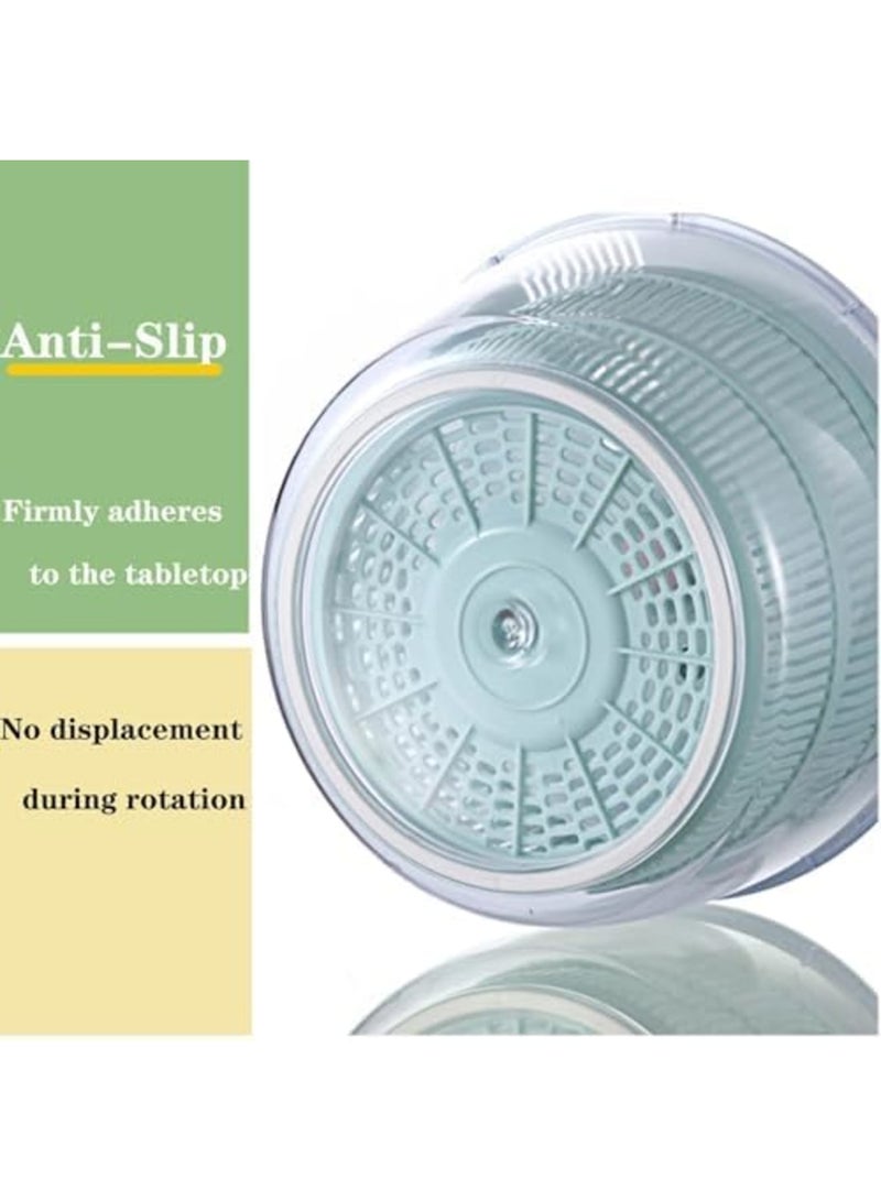 SYOSI Salad Spinner with Lid 5L, Anti-Cracking & High-Temperature Resistant Material, Vegetable Dryer, Non-Slip and Detachable for Easy Cleaning, Ideal for Vegetarians, Oil-Shedding Design - Image 5