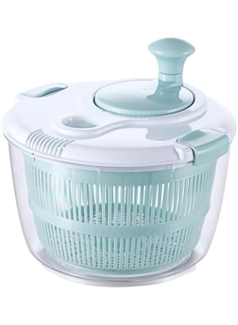 SYOSI Salad Spinner with Lid 5L, Anti-Cracking & High-Temperature Resistant Material, Vegetable Dryer, Non-Slip and Detachable for Easy Cleaning, Ideal for Vegetarians, Oil-Shedding Design - Image 1
