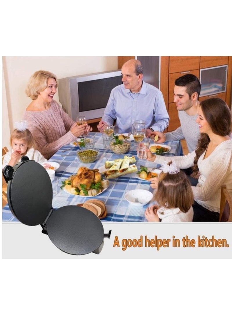 Generic - Roti Maker Chapathi Maker 10 Inch, Ideal for Making Homemade Tortillas Tacos Flatbreads,Chapati Roti, Stainless Steel Housing With Adjustable Temperature Control Non-Stick Coating - Image 1