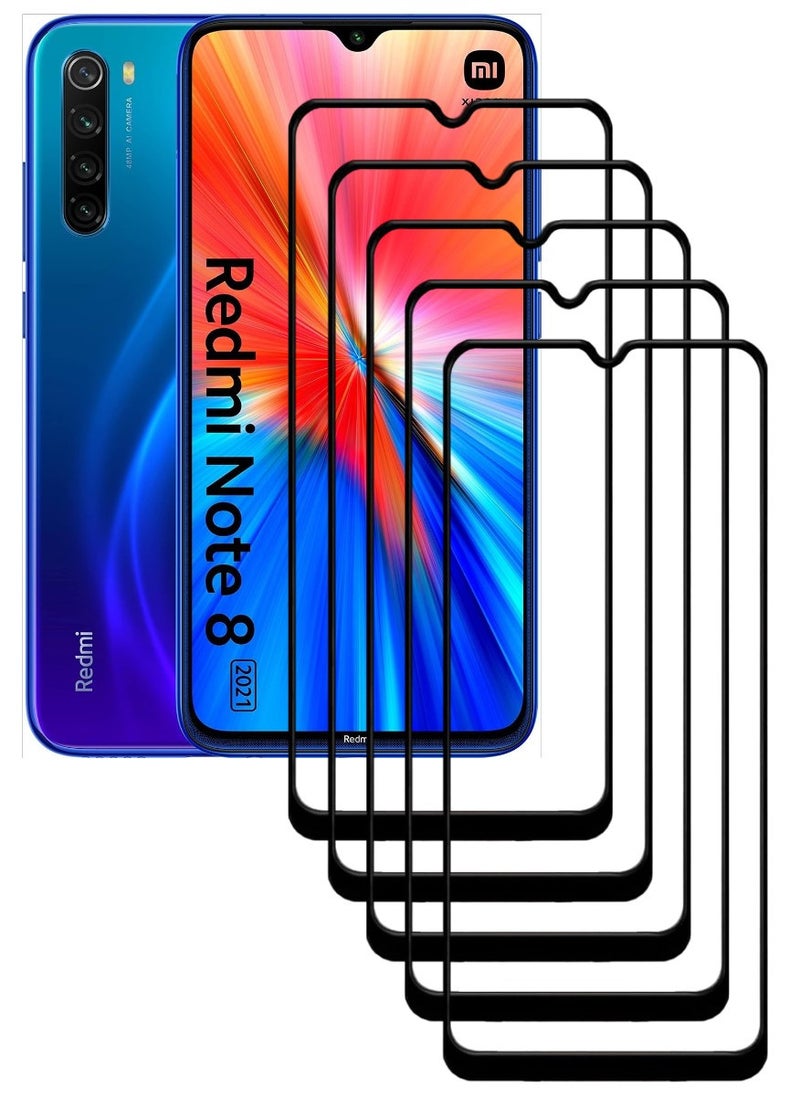 ACLIX 5 Pieces Antistatic ESD Dustproof Premium Quality High Definition Tempered Glass Screen Protector Designed For Xiaomi Redmi Note 8 - Image 1