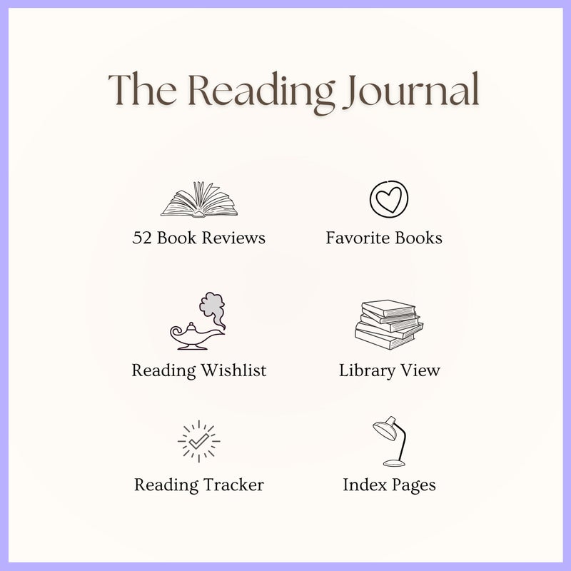 Paperell Reading Journal - 52 Reviews - Book Journal Gift for Book Lovers - Review, Log & Track Your Reading - Avid Readers Accessories - Linen Hardcover - Burgundy - Image 3